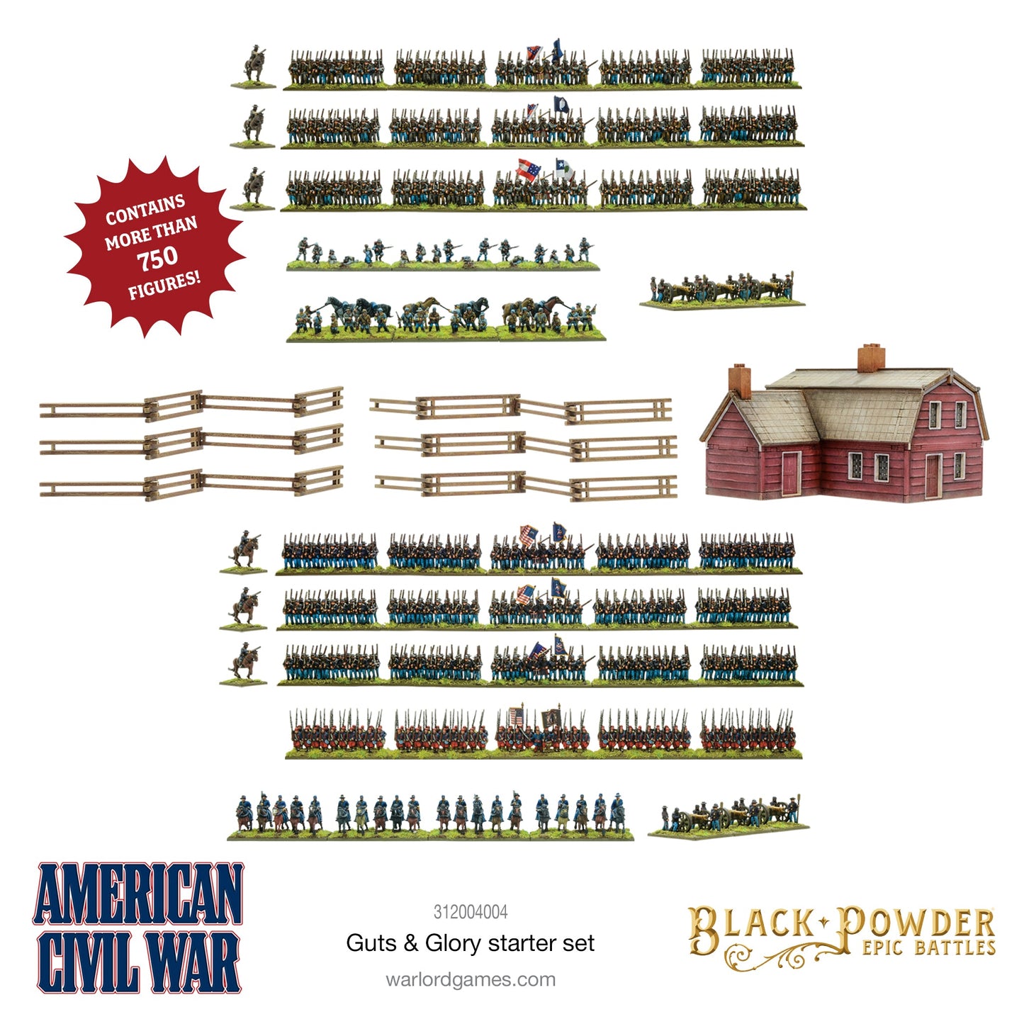 Black Powder - Epic Battles: American Civil War - Guts & Glory Starter Set - Brazos Valley Hobby & Games