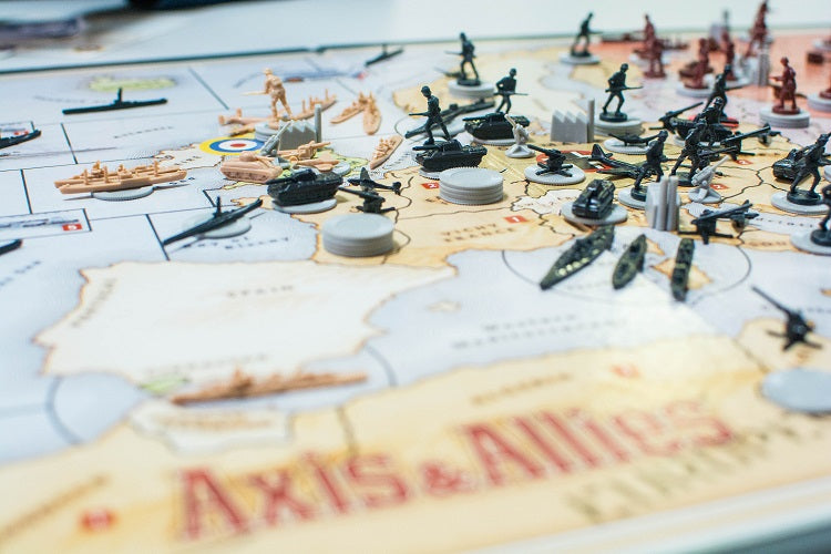 Board game with mini figurines.