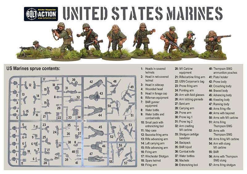 Bolt Action: US Marine Corps Starter Army - Brazos Valley Hobby & Games