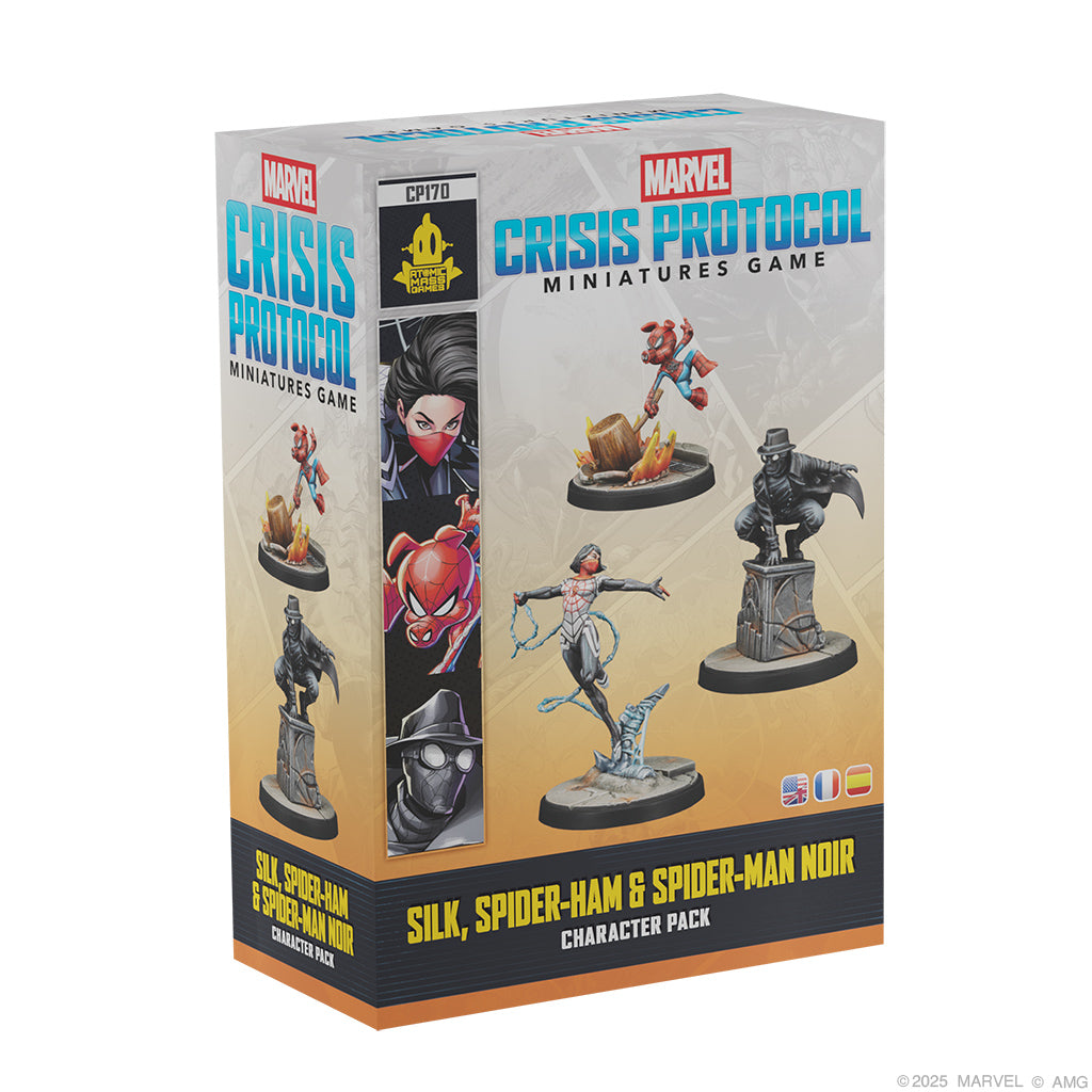 Marvel: Crisis Protocol - Silk, Spider-Ham & Spider-Man Noir - Brazos Valley Hobby & Games
