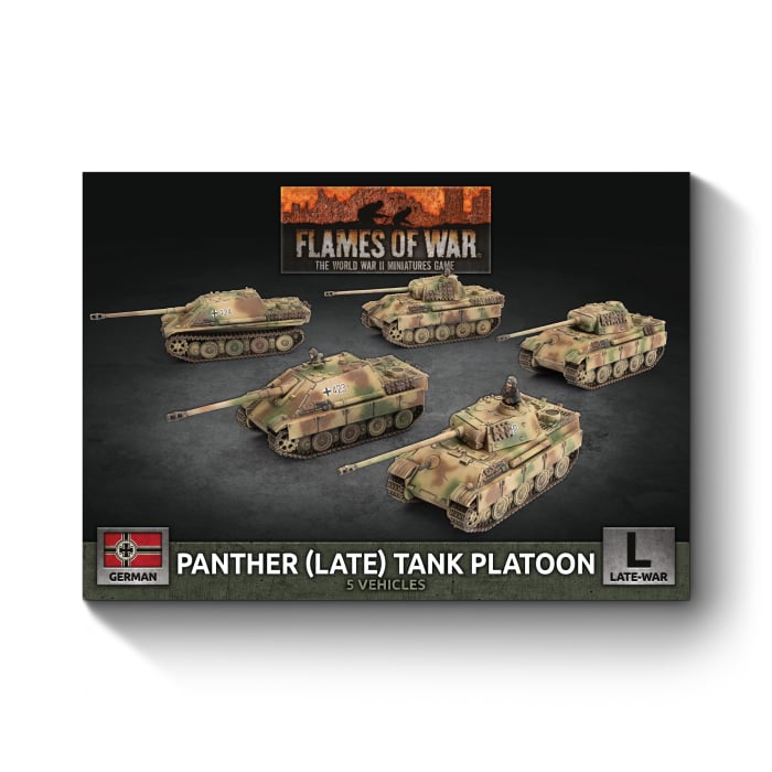 Flames of War - Panther (late 7.5cm)/Jagdtiger (8.8cm) Platoon - Brazos Valley Hobby & Games