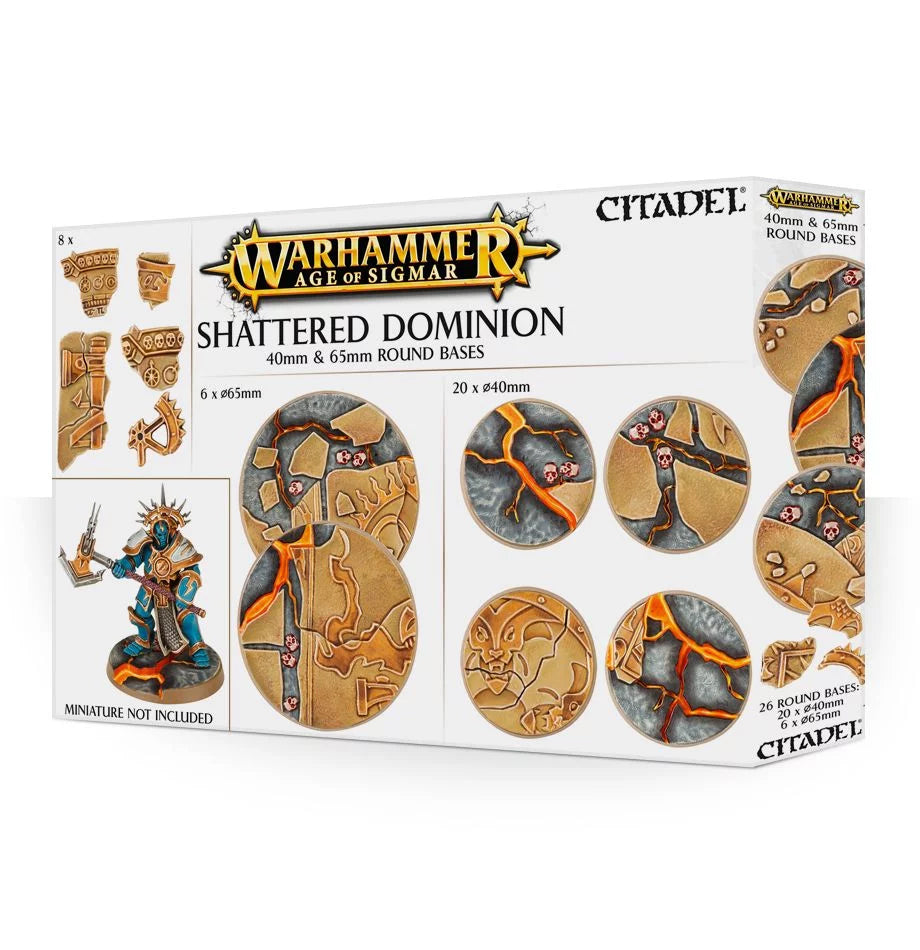 Age of Sigmar: Shattered Dominion - 65 & 40 mm Round Bases - Brazos Valley Hobby & Games