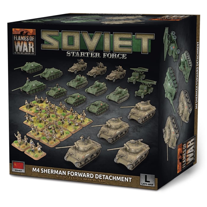 Flames of War - Soviet Starter Force: M4 Sherman Forward Detachment - Brazos Valley Hobby & Games