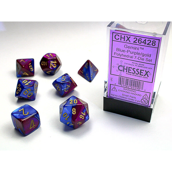 Chessex Gemini Series Polyhedral Dice Sets - Brazos Valley Hobby & Games