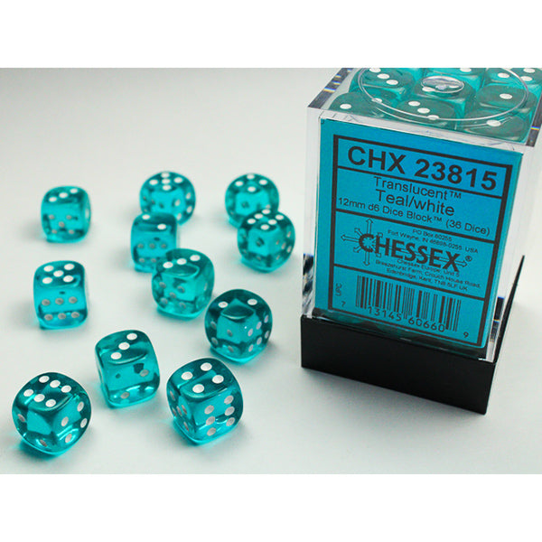 Chessex Translucent Series D6 Dice Sets - Brazos Valley Hobby & Games