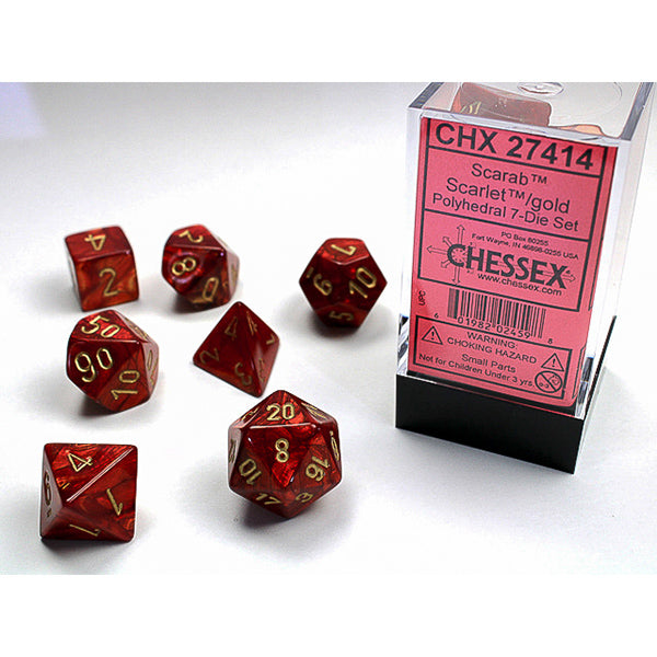 Chessex Scarab Series 7-Die Sets