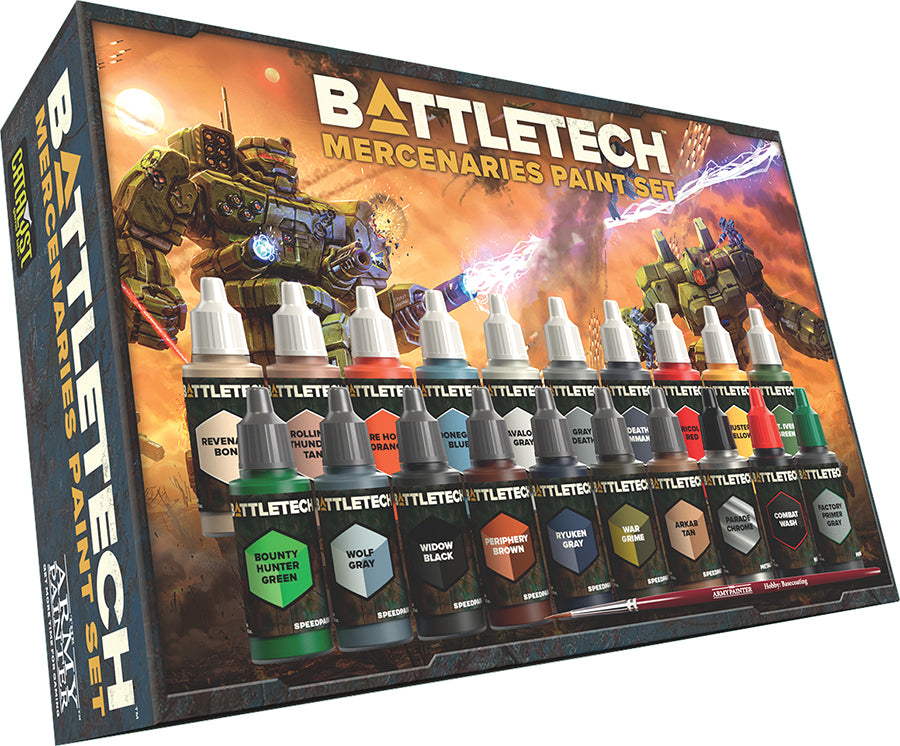 Box set for BattleTech Mercenaries paint, set of 20.