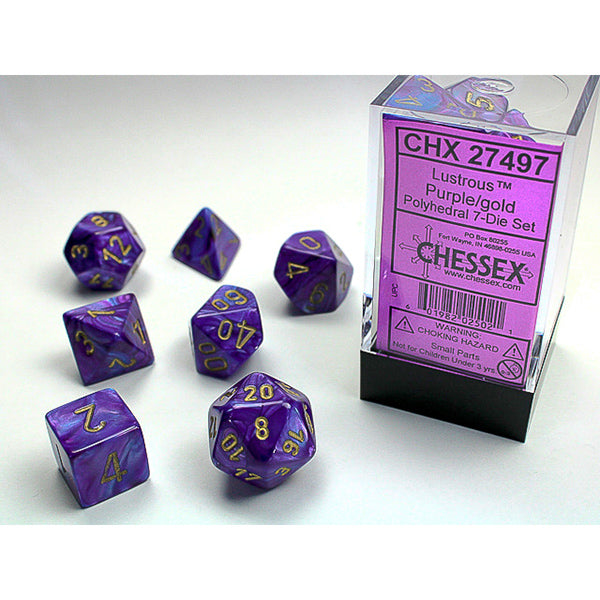 Chessex Lustrous Series 7-Die Sets