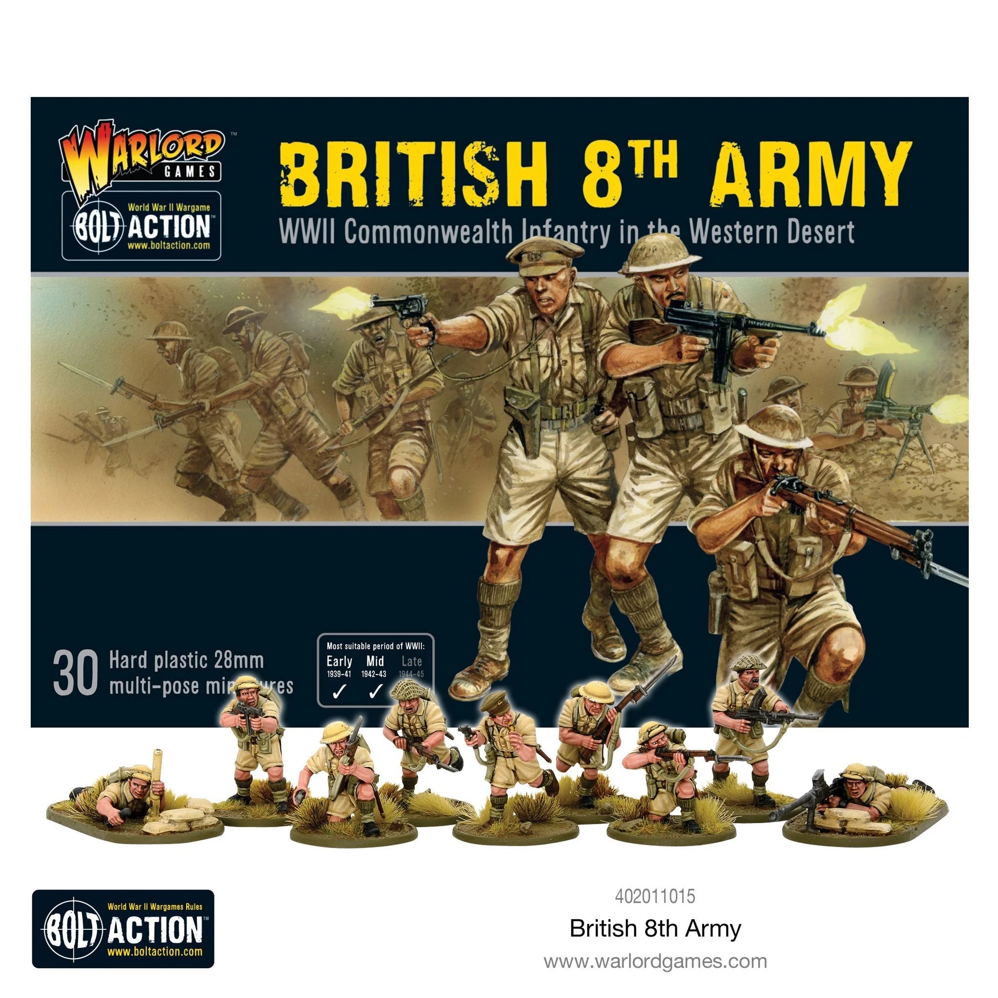 Bolt Action: British 8th Army Infantry - Brazos Valley Hobby & Games