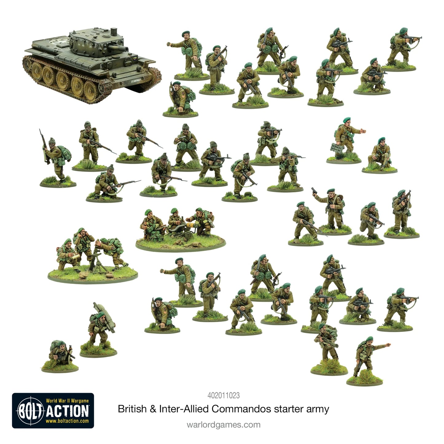 Bolt Action: Churchill's Gangsters - British & Inter-Allied Commandos Starter Army - Brazos Valley Hobby & Games