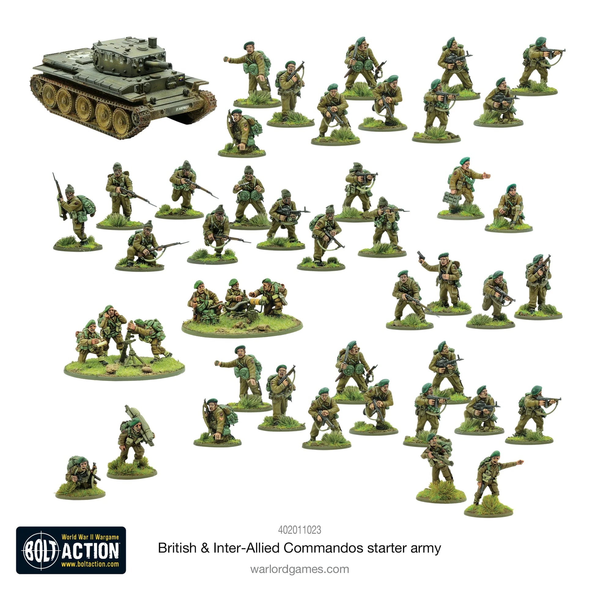 Bolt Action: Churchill's Gangsters - British & Inter-Allied Commandos Starter Army - Brazos Valley Hobby & Games