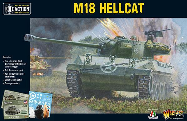 Box Cover for a WW2 M18 Hellcat 1/56th scale in plastic