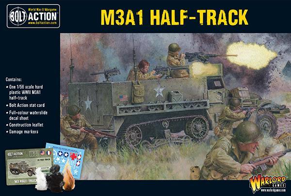 M31 Half-Track 1/56th scale in plastic ww2 vehicle.