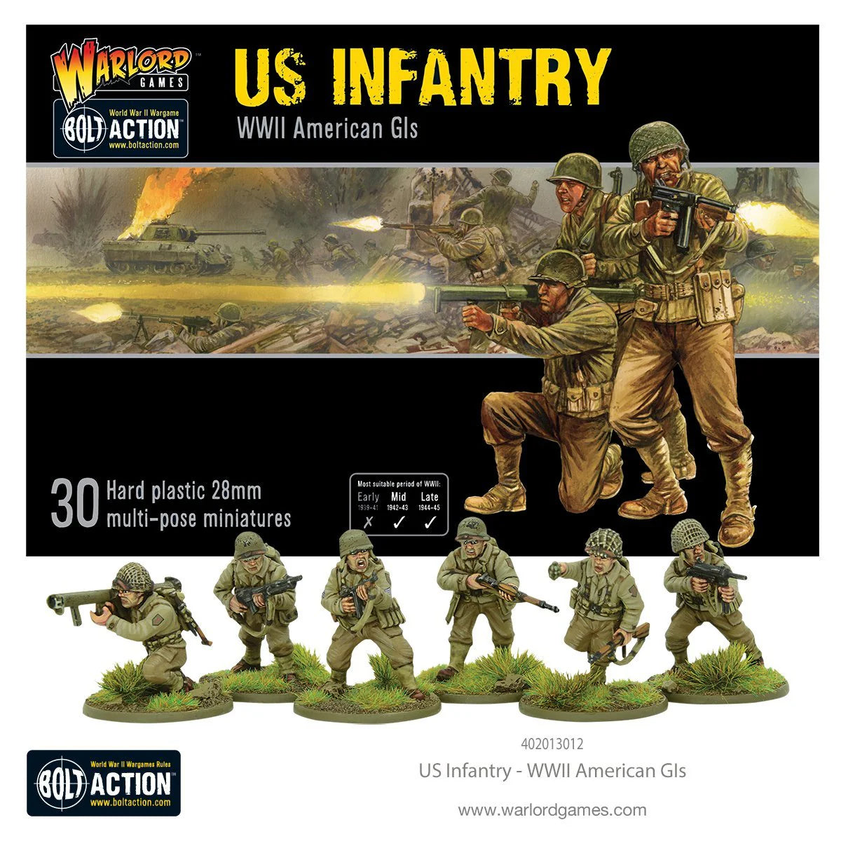 Bolt Action: US Infantry: WW2 American GIs - Brazos Valley Hobby & Games