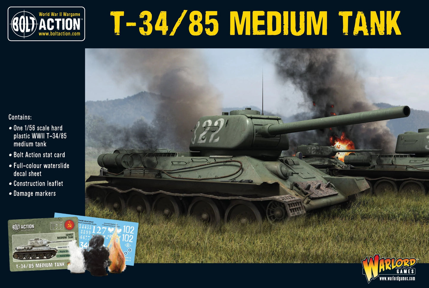 Bolt Action: T34/85 Medium Tank - Brazos Valley Hobby & Games