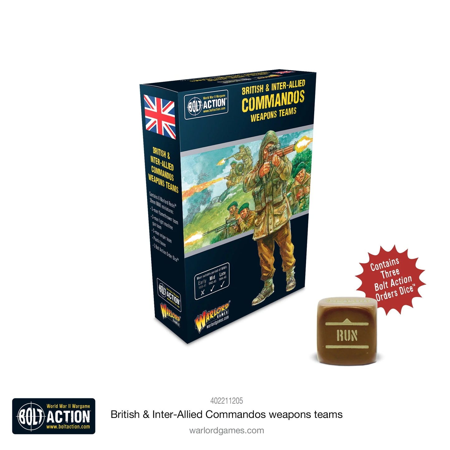 Bolt Action: British Commandos Weapons Teams - Brazos Valley Hobby & Games