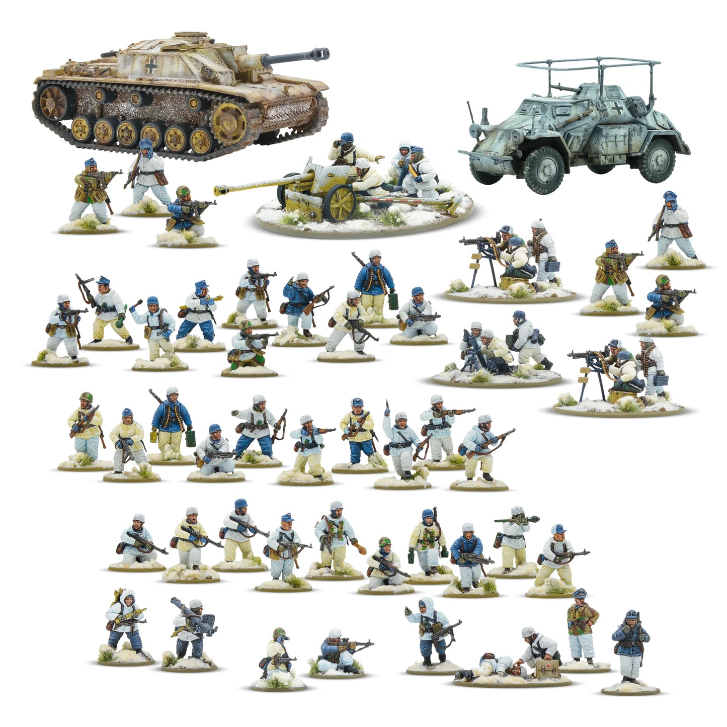 Fallshirmjager winter german army starter set.