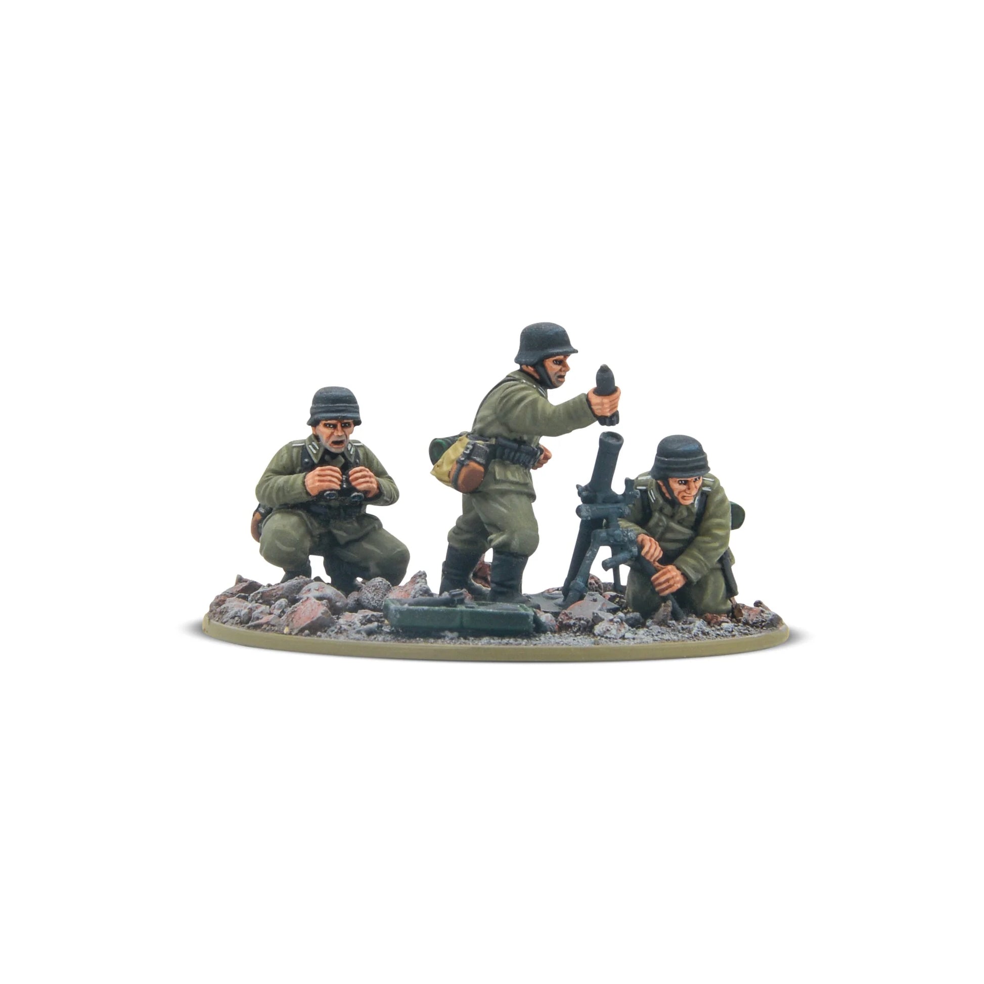 German infantry set with mini figurines.
