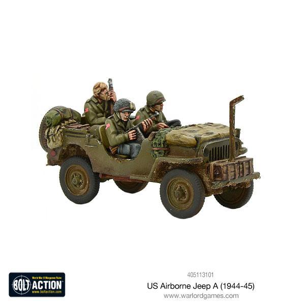 US airborne Jeep A (1944 -45) figurine.