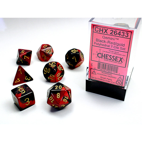 Chessex Gemini Series Polyhedral Dice Sets - Brazos Valley Hobby & Games