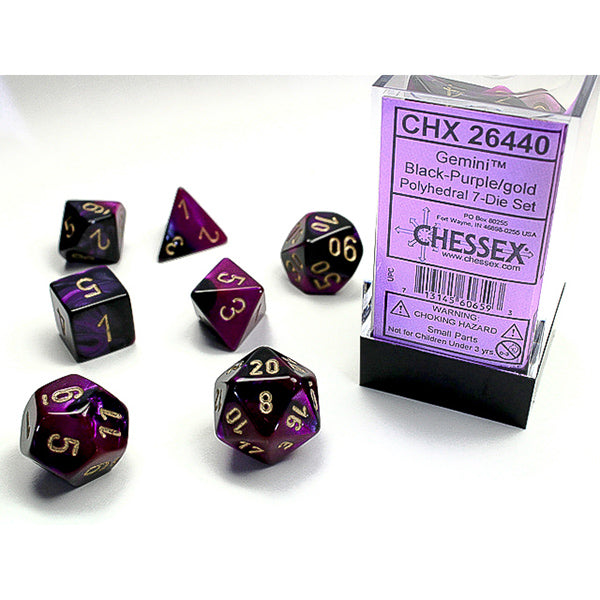 Chessex Gemini Series Polyhedral Dice Sets - Brazos Valley Hobby & Games