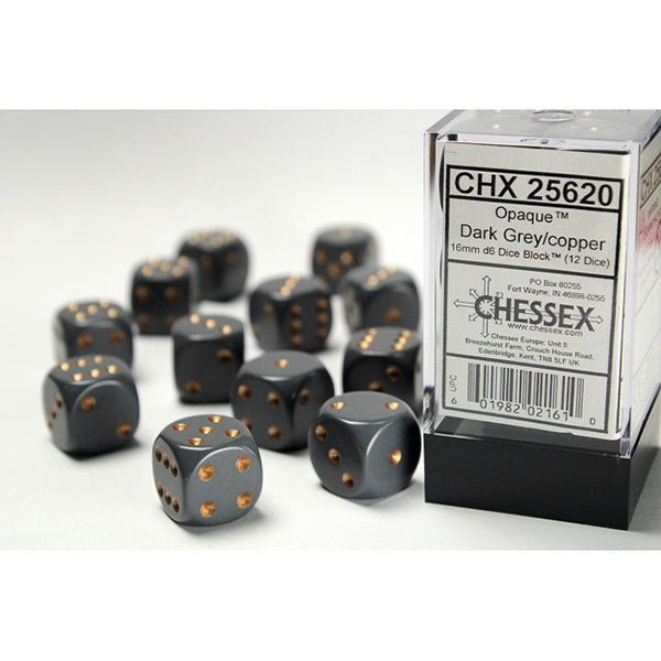 Chessex Opaque Series D6 Dice Sets - Brazos Valley Hobby & Games