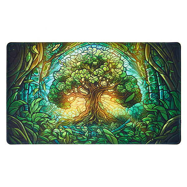 Arcane Fortress Playmat: Stained Glass (24" x 14") - Brazos Valley Hobby & Games