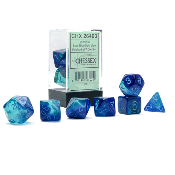Chessex Gemini Series Polyhedral Dice Sets - Brazos Valley Hobby & Games