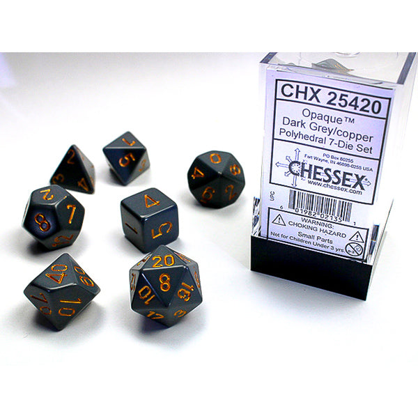 Chessex Opaque Series 7-Die Sets