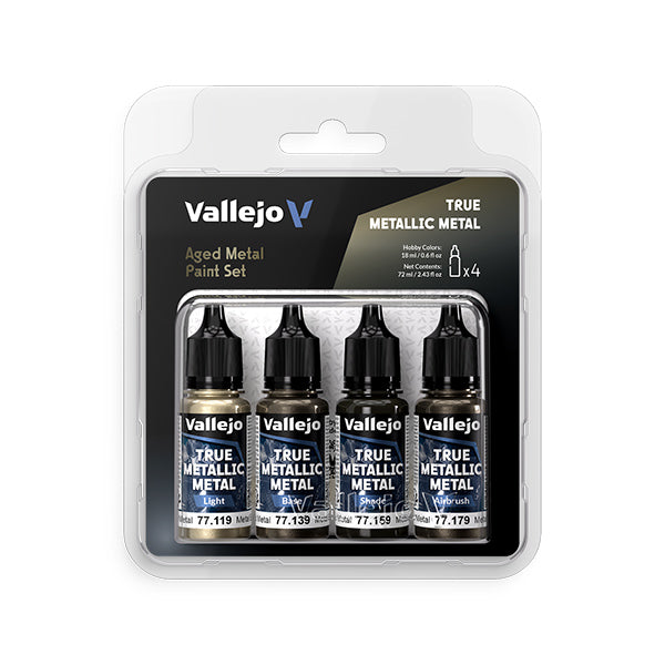 Vallejo: True Metallic Metal Set - Brazos Valley Hobby & Games
