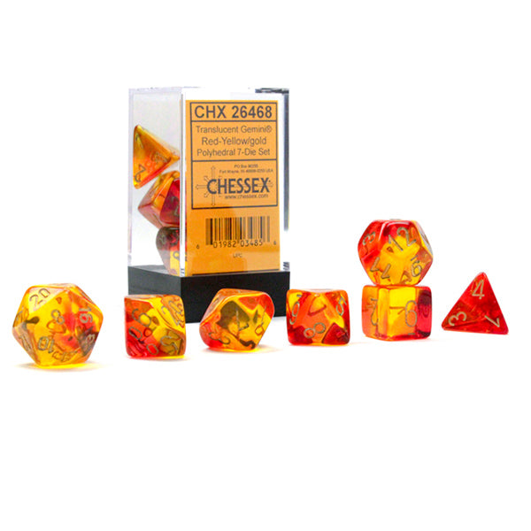 Chessex Gemini Series Polyhedral Dice Sets - Brazos Valley Hobby & Games