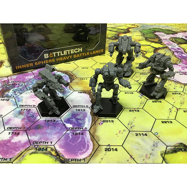 BattleTech: Inner Sphere Heavy Battle Lance Miniatures Pack - Brazos Valley Hobby & Games