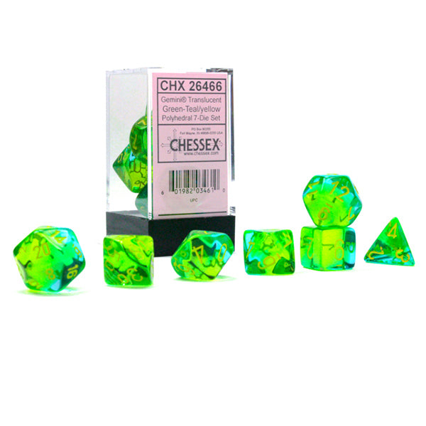 Chessex Gemini Series Polyhedral Dice Sets - Brazos Valley Hobby & Games