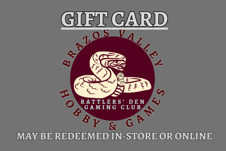 Brazos Valley Hobby & Games Gift Card