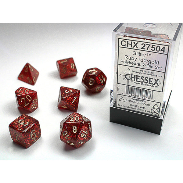 Chessex Glitter Series 7-Die Sets