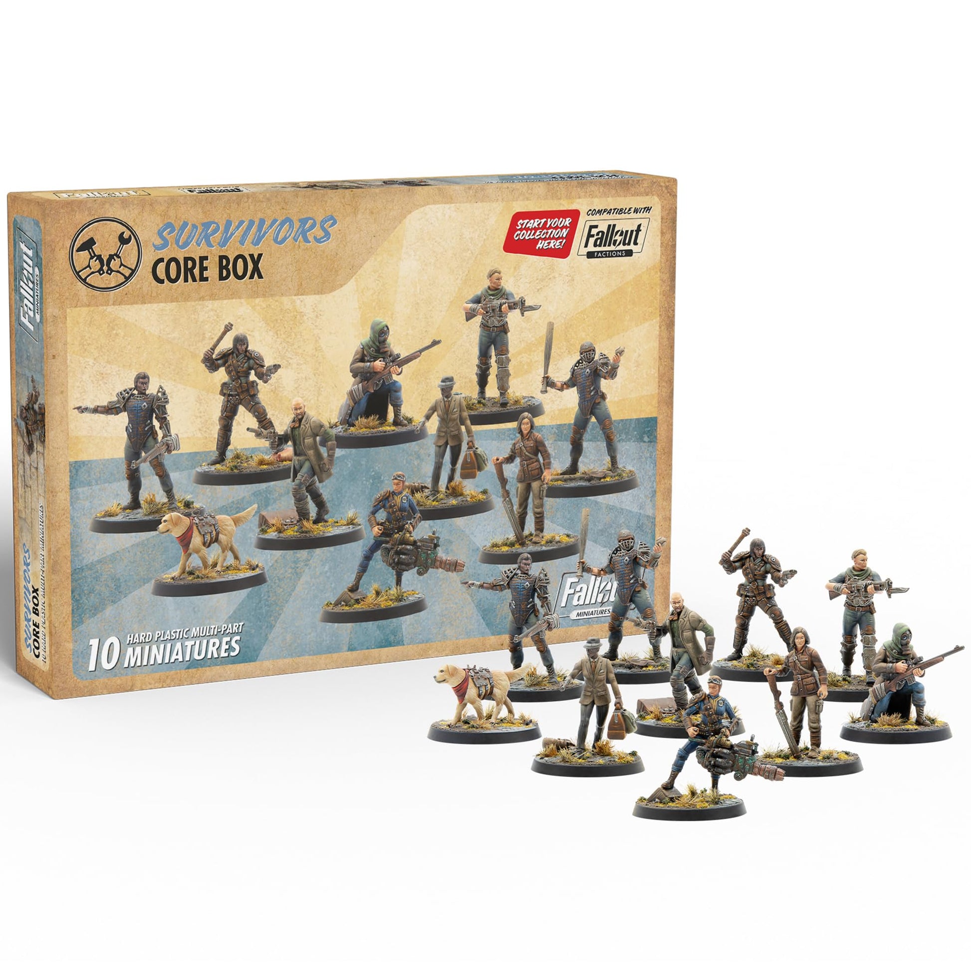 Fallout Miniatures - Wasteland Survivors Core Set - Brazos Valley Hobby & Games