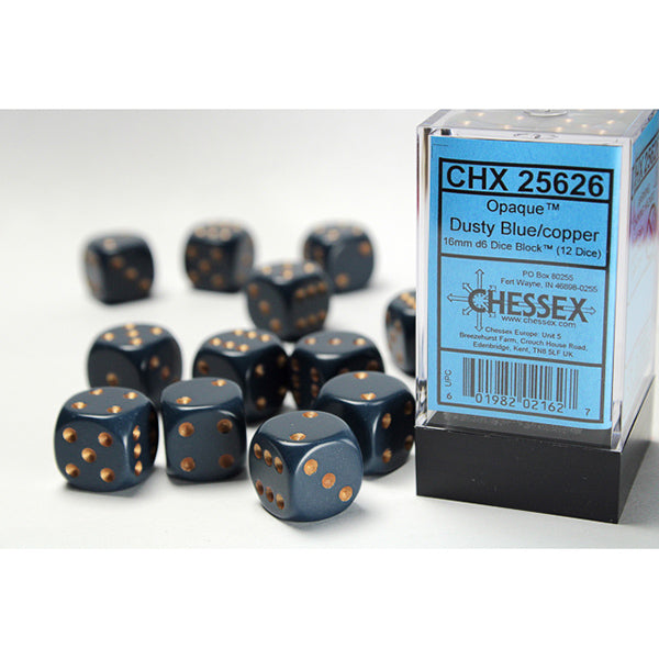 Chessex Opaque Series D6 Dice Sets - Brazos Valley Hobby & Games