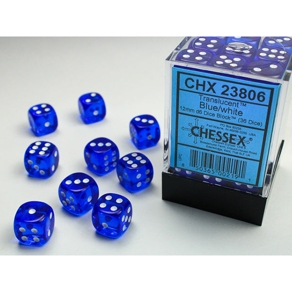 Chessex Translucent Series D6 Dice Sets - Brazos Valley Hobby & Games