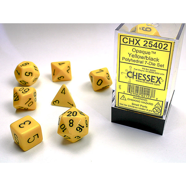 Chessex Opaque Series 7-Die Sets