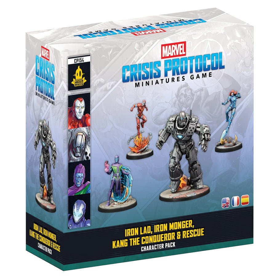 Marvel: Crisis Protocol - Iron Lad, Iron Monger, Kang the Conqueror, & Rescue - Brazos Valley Hobby & Games