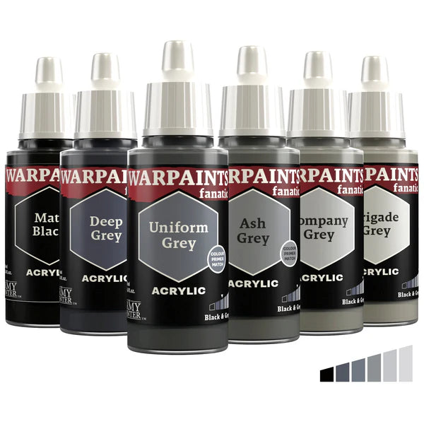 The Army Painter Warpaints Fanatic - Blacks & Greys - Brazos Valley Hobby & Games