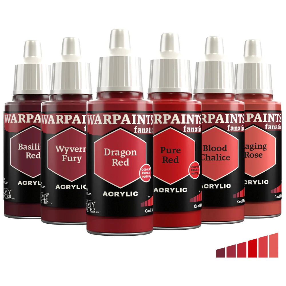 The Army Painter Warpaints Fanatic - Cool Reds - Brazos Valley Hobby & Games