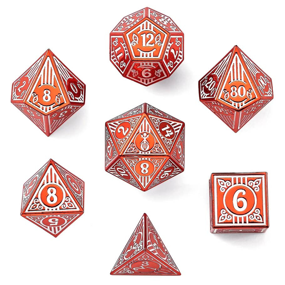 HYMGHO Metal 7-set Polyhedral Dice - Brazos Valley Hobby & Games