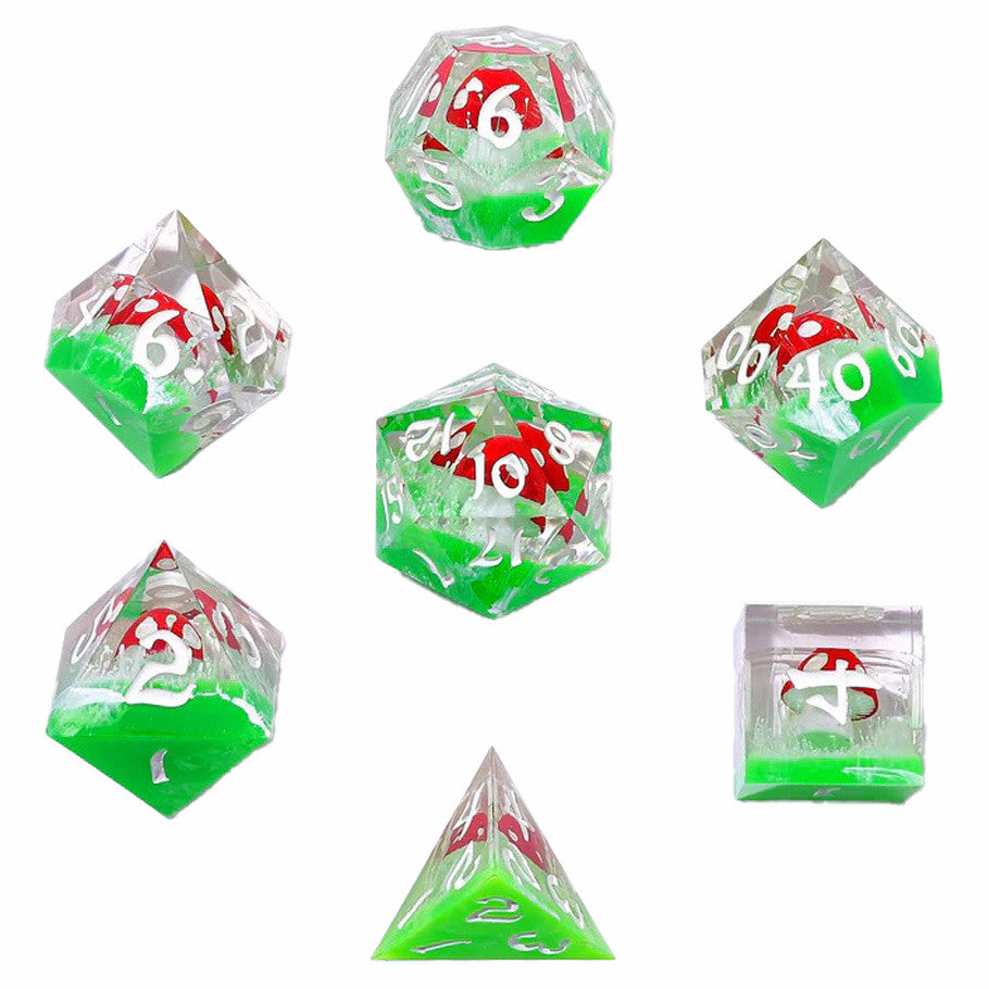 HYMGHO 7-Set Captured Magic Sharp Edge Dice - Brazos Valley Hobby & Games
