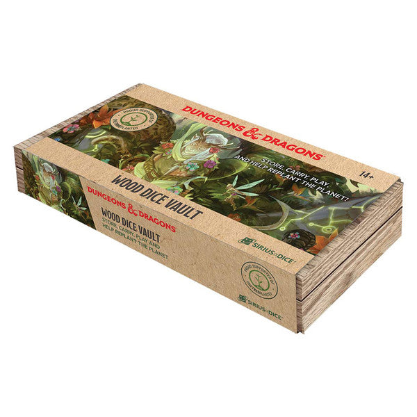 Wooden dice vault box.