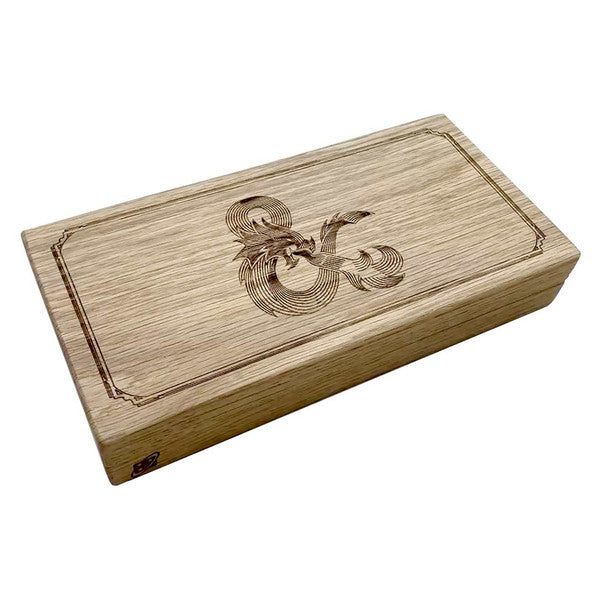 Dragone etched wood box.