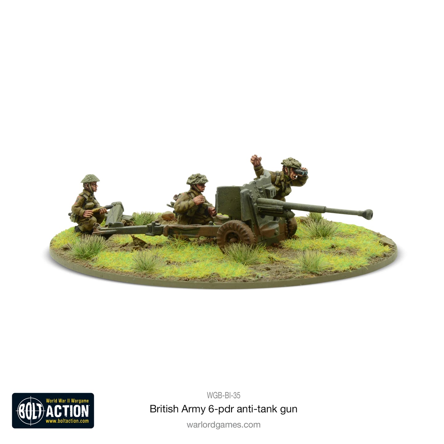 Bolt Action: British Army Six Pounder AT Gun - Brazos Valley Hobby & Games