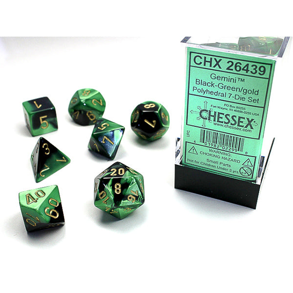 Chessex Gemini Series Polyhedral Dice Sets - Brazos Valley Hobby & Games