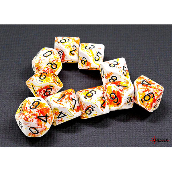Chessex Brush Series D10 Dice Sets