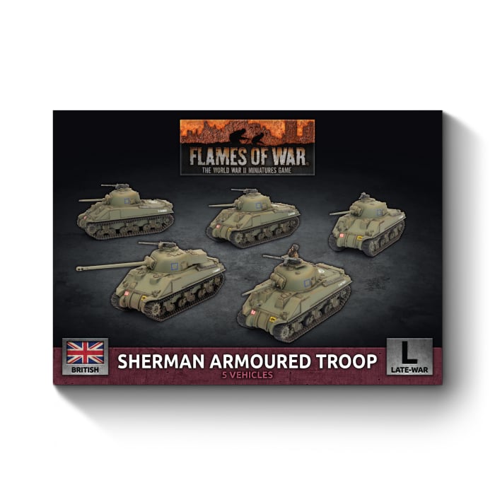Flames of War - Sherman Armoured Troop - Brazos Valley Hobby & Games